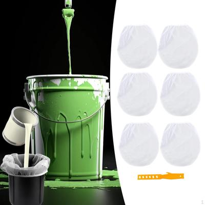 6Pcs Paint Filter Bags Fine Mesh Strainer Replacement Accessory Multipurpose Liquid Bag for