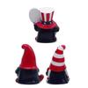 4th Of American Independence Day Patriotic Striped Resin Statue American Independence Day Decoration Gift Handmade Home Tiered Tray Figurine