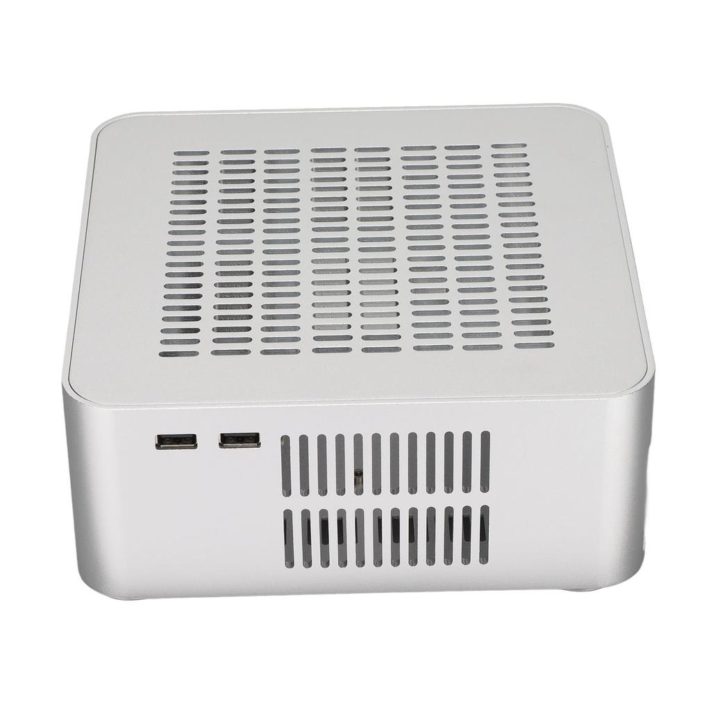 Desktop Computer Case Good Heat Dissipation Exquisite Compact Mini HTPC Case for Home Video Computer