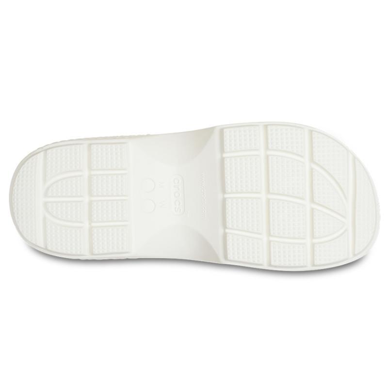 Crocs Thick-soled Slippers for Snow Caves, Non-slip Slide Sandals Slides 'White' Women's