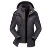 Jacket Three-in-one Outdoor Activity Winter Womens Jacket Wind Shield and Water Repellent Removable Mountaineering Jacket Thickened Coral Velvet