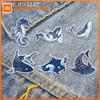 Cartoon Sparkling Underwater Marine Creatures Enamel Pins Glitter Dolphins Manta Ray Seahorse Sharks Whale Brooch Jewelry Badges