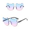Fashion Children's Bear Cartoon Sunglasses Rimless Cartoon Bear Shape Sunglasses For Boys and Girls Children's Glasses