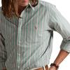 Polo Ralph Lauren Stripet Bomull Brodert Pony Skjorte Herre topper 710P00630-003