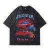 Customized Digital Direct Injection Printing Men'S Short-Sleeved T-Shirt American Retro Racing Pure Cotton Casual Men And Women