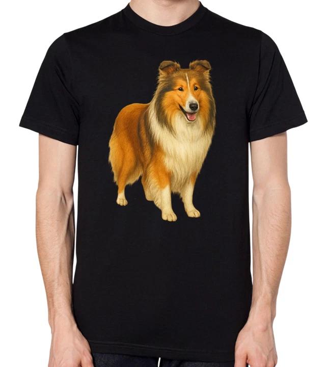 Rough Collie Dog Unisex T-Shirt XXL