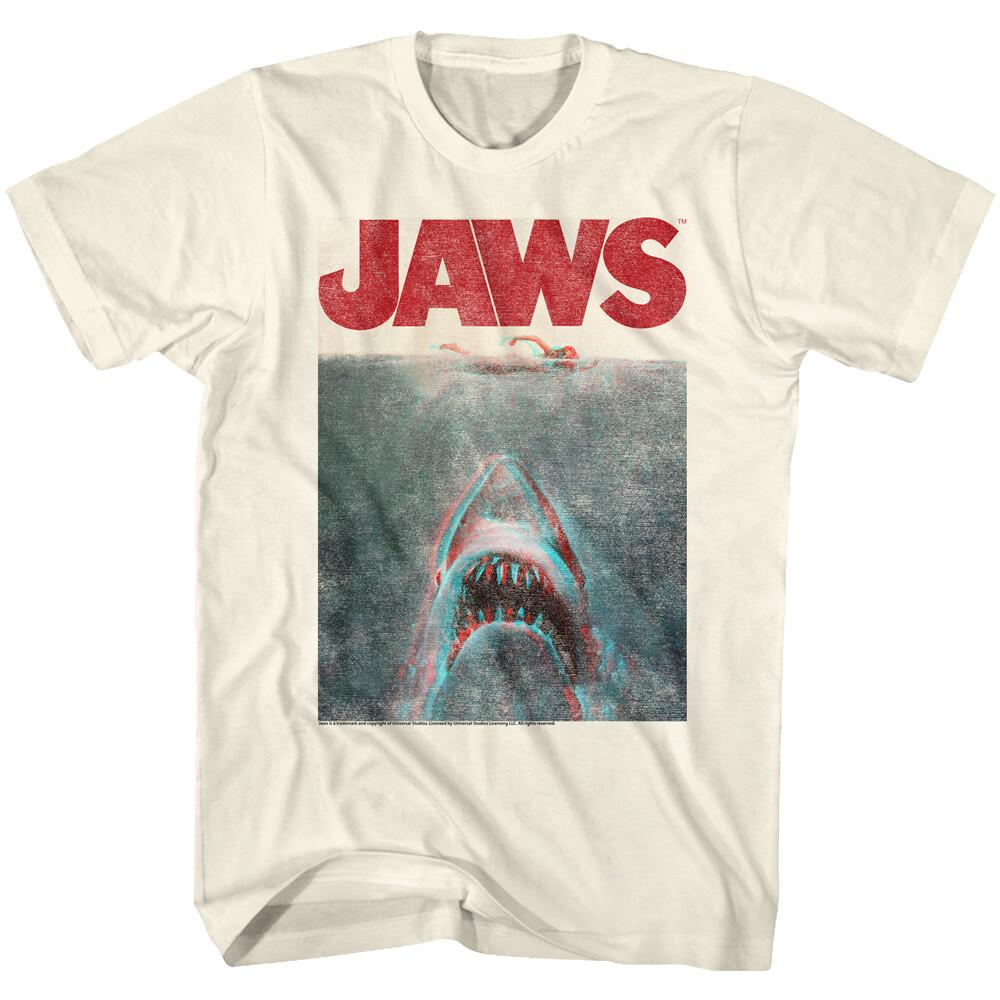 Jaws 70 Thriller Movie Coming From The Deep Retro Poster Men T Shirt S