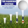 10PCS Bamboo Golf Ball Holder Colored Stripes Golf Longer Drives  Golf Swing Exercises
