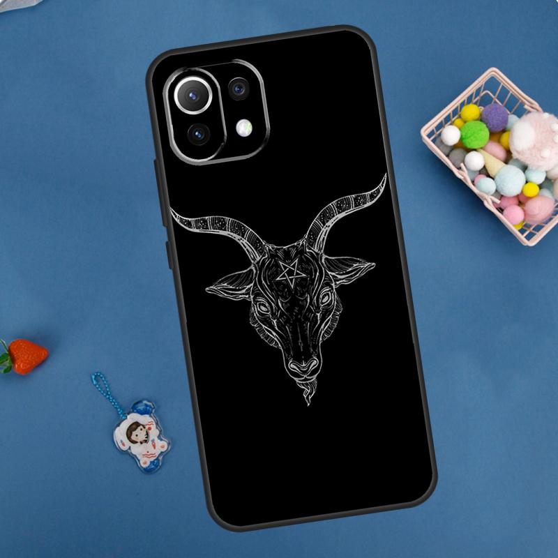 Goat Head Satan Case For Xiaomi 15 Ultra 13 14 11T 12T 13T 14T Pro POCO X7 Pro F5 F6 M6 X3 X5 X6 Pro Coque
