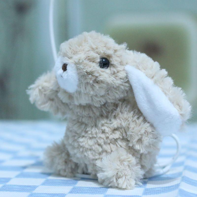 

Adorable Plush Rabbit Keychain Cute Long Eared Bunny Doll Soft Toy Accessory For Bags верблюд