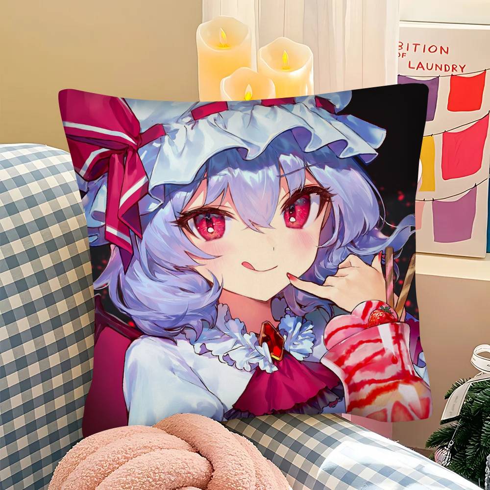 1Pc Touhou Project Pillow Case Fashion Square Pillowcase Bedroom Sofa Room Ins Decoration Leisure