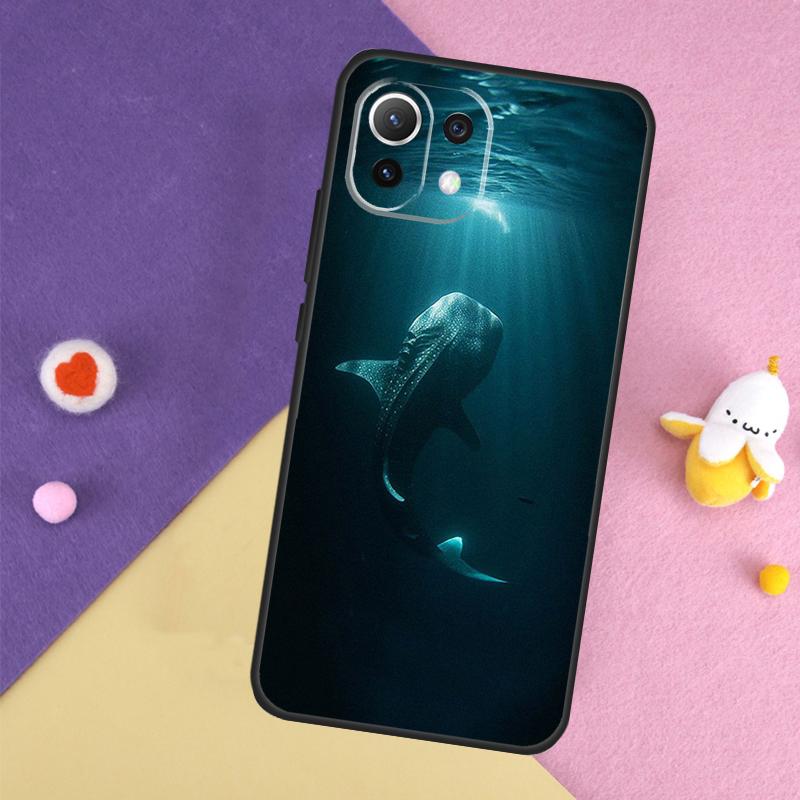 Ocean Whale Shark Swimming Case For Xiaomi 14T 11T 12T 13T Pro 13 14 15 Ultra POCO X7 Pro X3 X5 X6 F5 F6 M6 Pro Cover