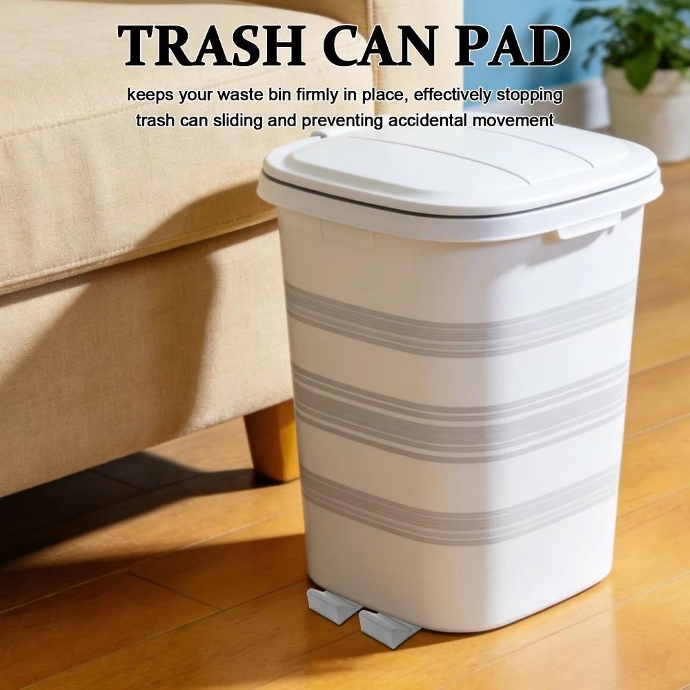 4 Pcs Silicone Trash Can Wall Protector Heavy Duty Trash Can Bumper Floor Protection