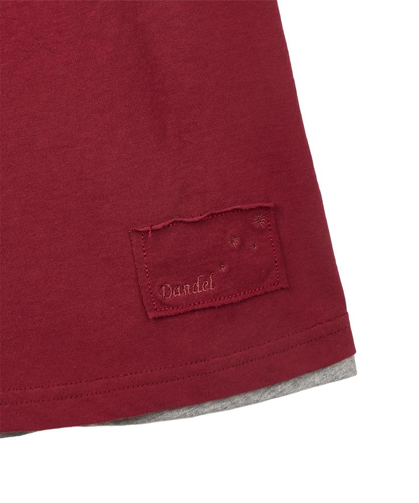 Dandel Dd Layered Pixel Horse Tee (Red)