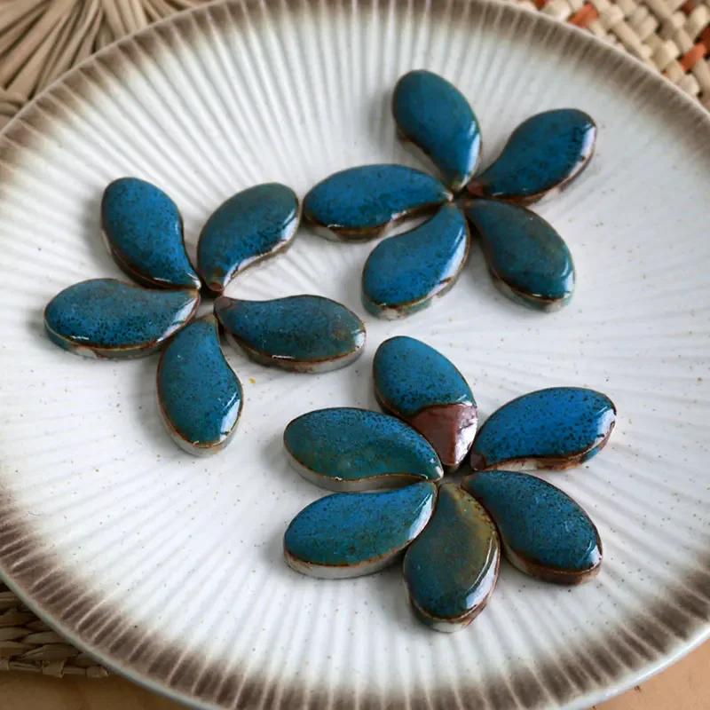 100g DIY Ceramic Mosaic Tiles Glass Mirror Handmade Ornaments Tiles Wall Crafts Colorful Crystal for Decorative Materials Cerd01