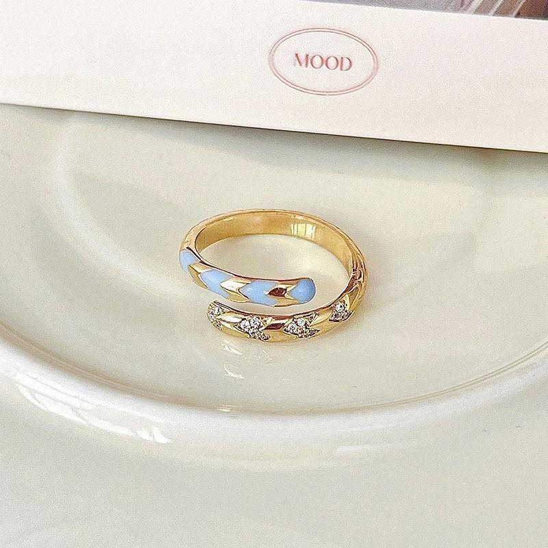 Beautifully Butterfly Designed Adjustable Ring For Women Unique Ins Style Copper Accessory