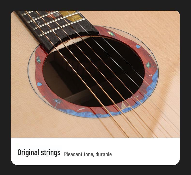 41-Inch Solid Spruce Rosewood Acoustic Folk Guitar - High-End Performance