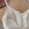 Spring-Summer Sexy Lace Push-Up Spaghetti Strap Vest with Chest Pads and Slimming Bandage Back