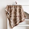 Elegant French Vintage Butterfly Print Faux Cashmere Scarf Women Warm Thick Wrap Shawl Office Winter