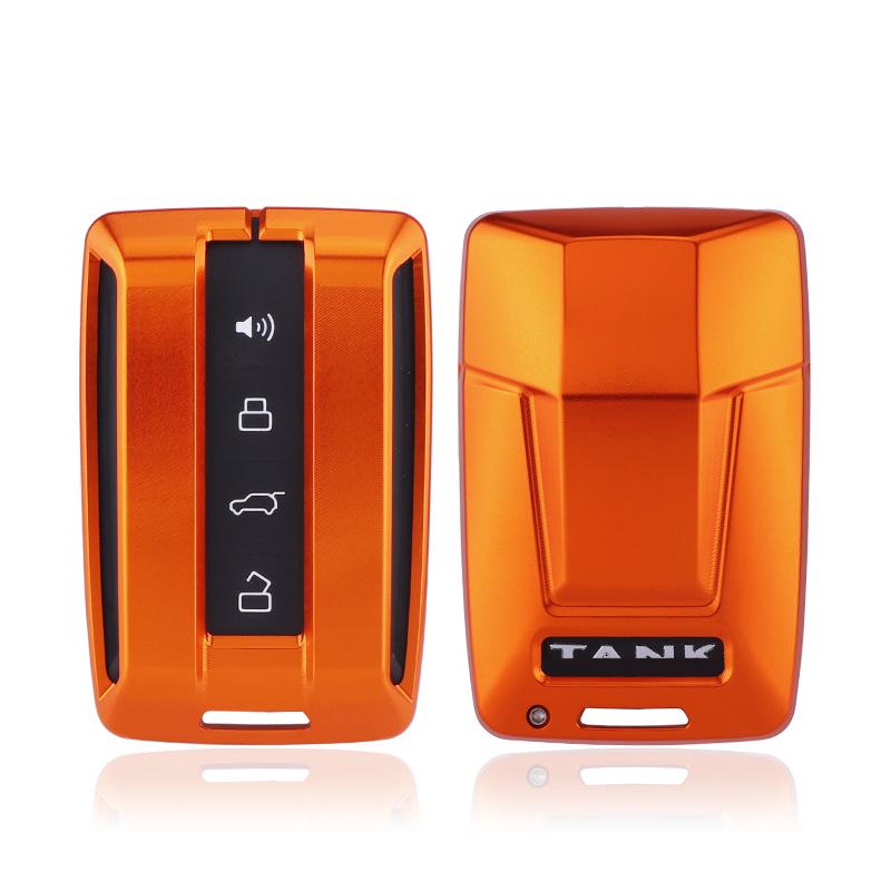 KAKTUS Aluminum Alloy Car Key Shell for Tank 300 - High-End Snap-On Case