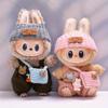 3pcs Handmade Crochet Set for Labubu No Doll Includes Clothes, Bag, Hat Labubu Accessories, Cosplay,