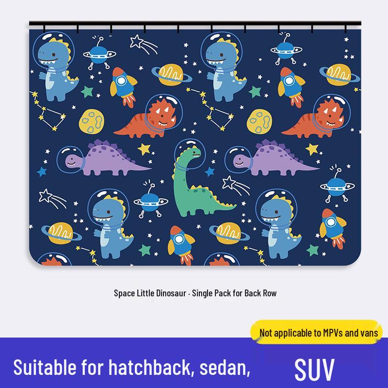 Car Sunshade Curtains: Blackout, Heat Insulation, Privacy, Cartoon Design