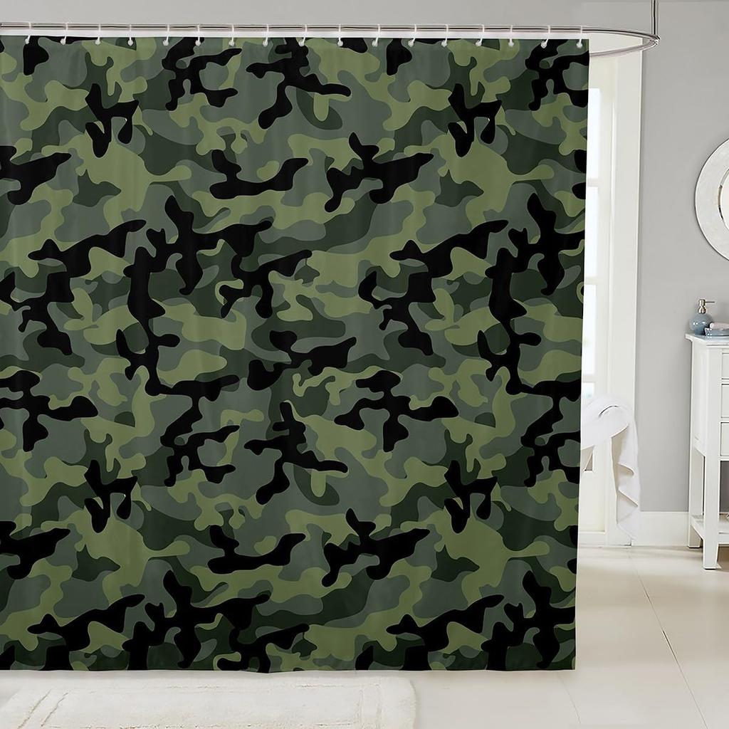 Boys Girls Japanese-Style Shower Curtain Red Cherry Bath Curtain Mount Fuji Bathroom Accessories Teens Bedroom Decor