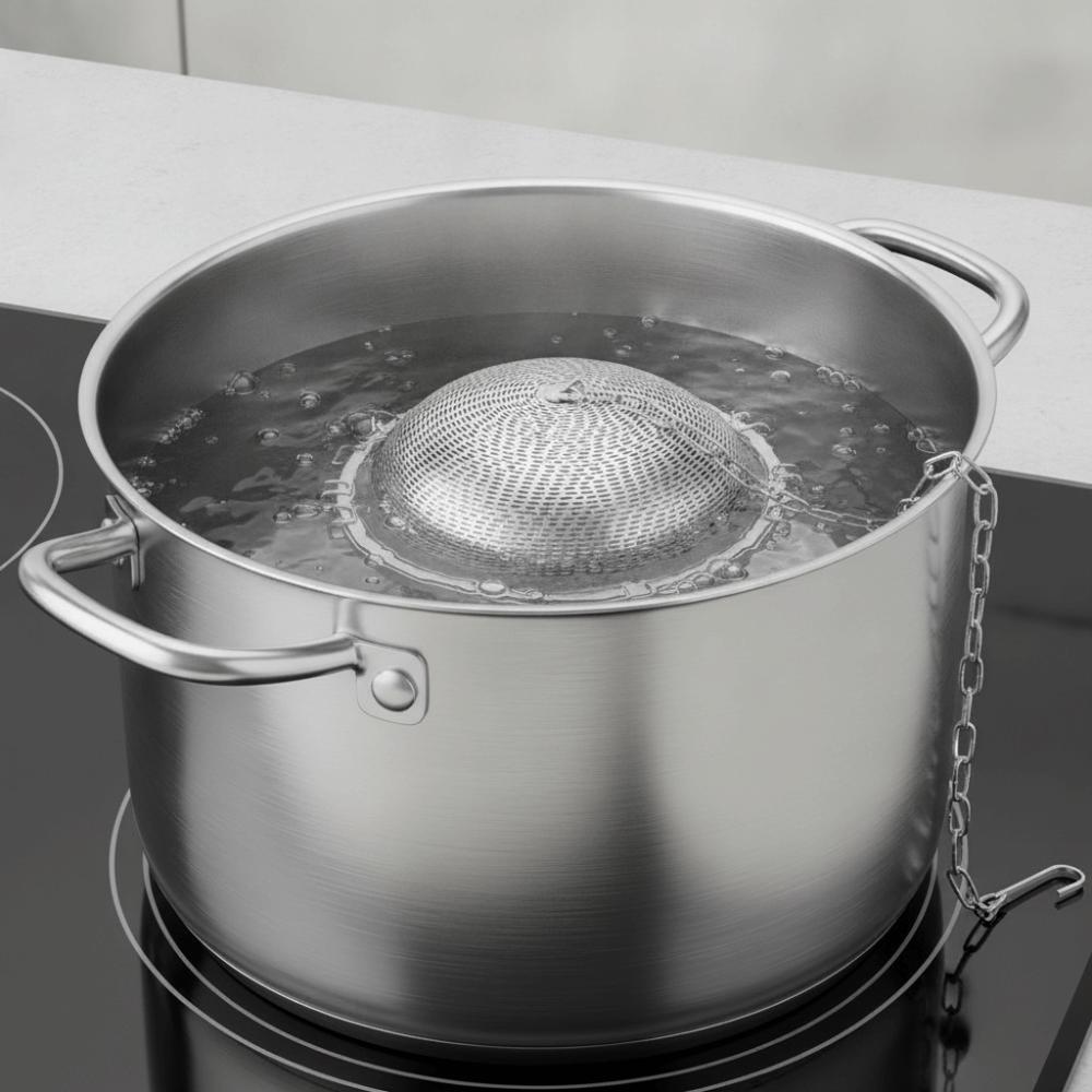 Chain Hook Design Kitchen Spice Filter Ball 304 Stainless Steel Brine Filter Kitchen Accessories