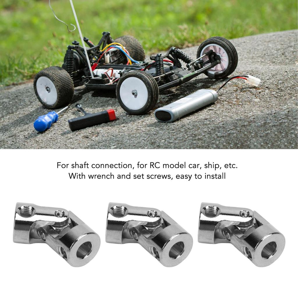 5PCS 5mm Universal Joint Couplers 45 Steel Motor Shaft Coupling Connector for RC Model Cars Ships