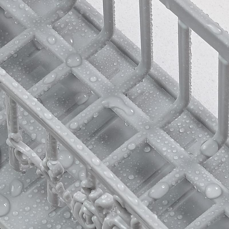 Samo-odvodňovací úložný košík na dřez, police, odkapávač na kuchyňský dřez, držák na mýdlo a houbičku, organizér do dřezu, kuchyňské doplňky