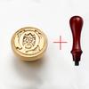 2PCS/SET Vintage Stamp Retro 26 Letters Wax Sealing Stamp Scrapbooking Wax Seal Craft Supplies Invitation/envelop Gift HCZ106-SB