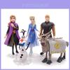 Encantador Conjunto de 5 Peças Rainha da Neve Anna Elsa Frozen 2 Olaf Sven Kristoff Figuras de Ação