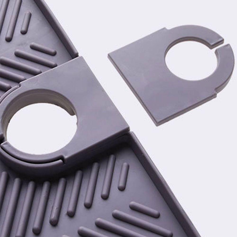 Tapete de torneira atualizado Silicone Bandeja de pia de cozinha Dispensador de sabão Esponja Almofada de drenagem Tapete de secagem de respingos de pia Bandeja de armazenamento de bancada