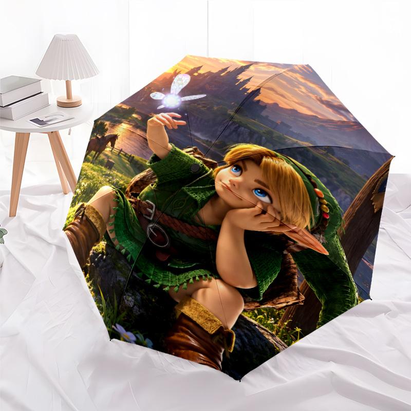 1pc Game Zelda Umbrella, Sun Protection, And UV Shielding. It Has Eight Sturdy Ribs for Outdoor Use And Perfect As a Holiday Gift