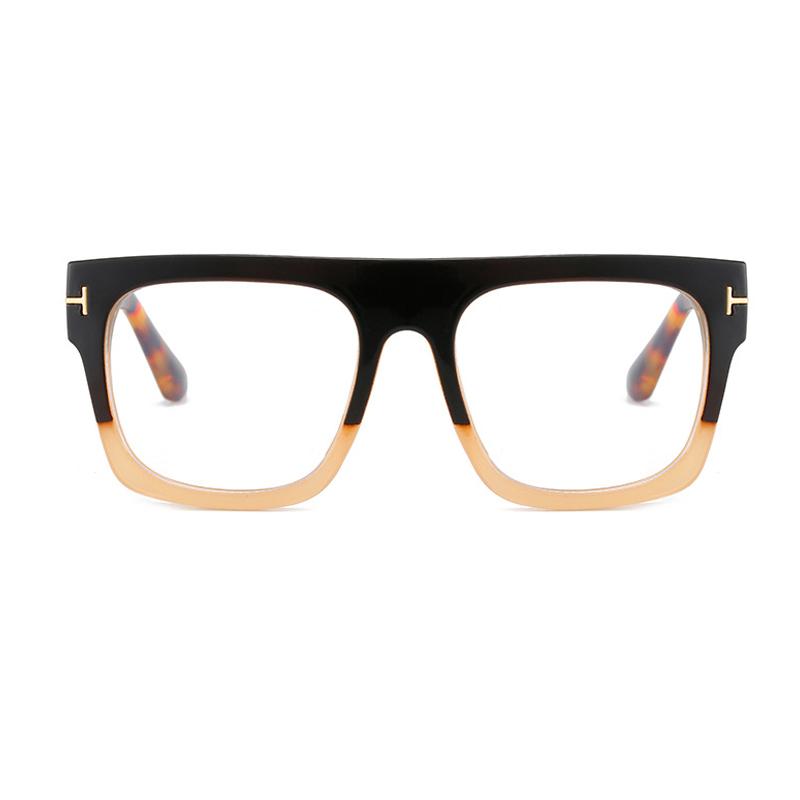 Photochromic Reading Glasses Oversized Square Leopard Print Women Eyeglasses Anti Blue Light Big Frame Computer Eyewear