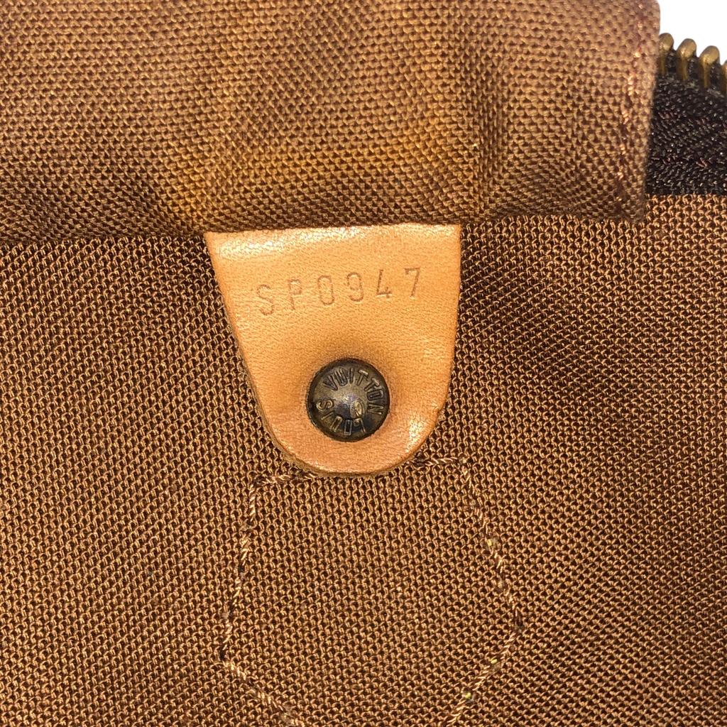 Used Louis Vuitton Monogram Speedy 30 M41526 Boston Bag Canvas Brown Authentic 1166