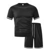 Summer Men's Fashion Loose Suit Short Sleeve Sports Casual Round Neck Two-piece Set Conjuntos Hombre