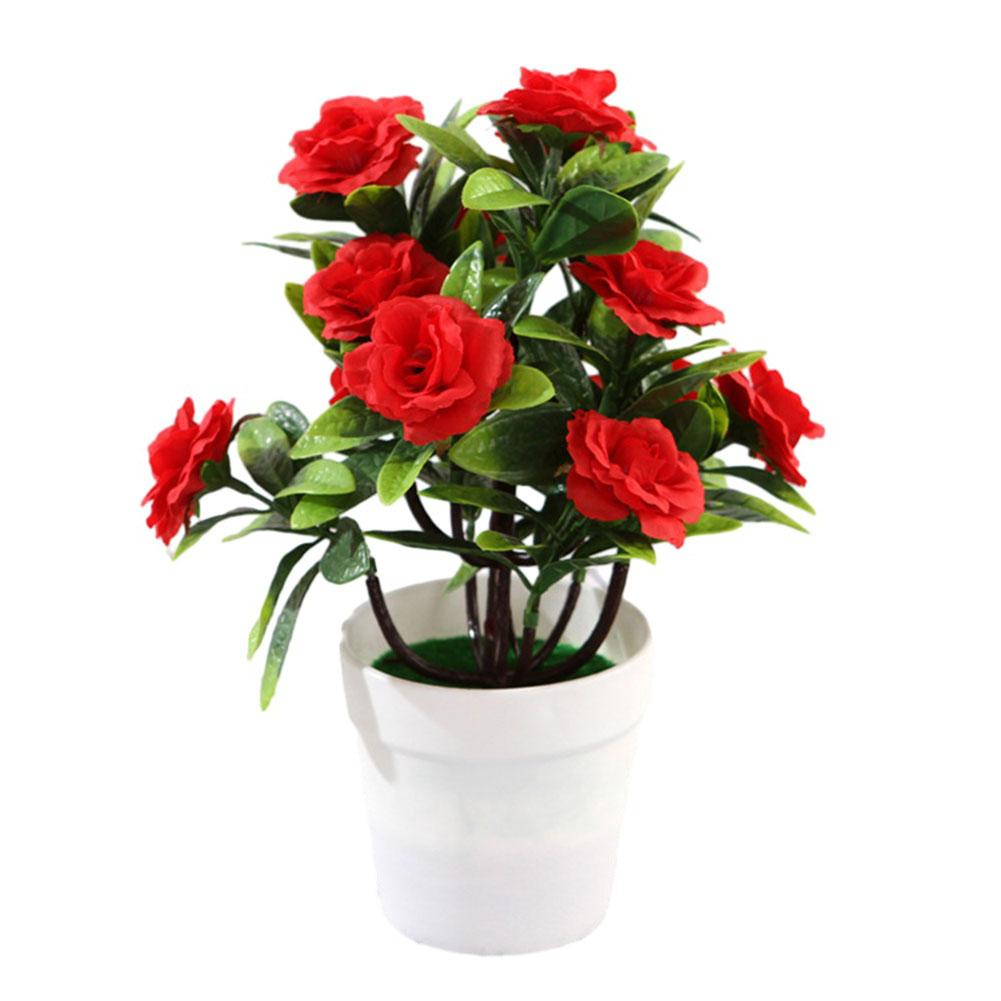 Яркие S Искусственные цветы Искусственные растения Дворы красный