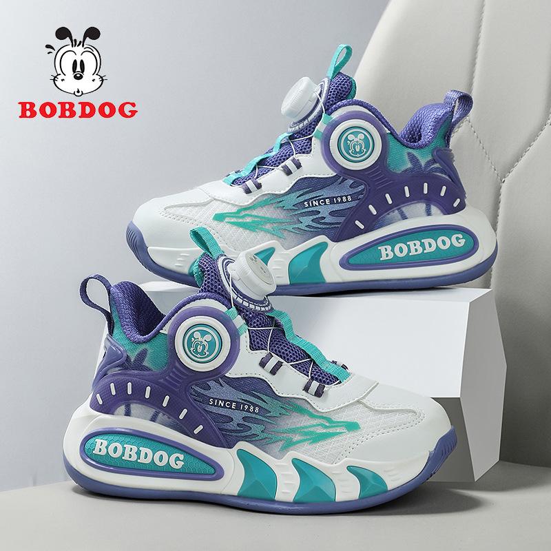 Babu Bean Classmate Boys Sneakers 2025 New Spring and Autumn Mesh Breathable Boys Older Children's Basketball Shoes
