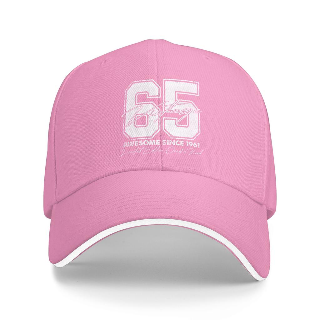 65 Year Old Gifts Vintage 1961 Limited Edition 65th Birthday Baseball Cap  Kpop Rock Sun-Proof Hip Hop Hats Custom Baseball Caps