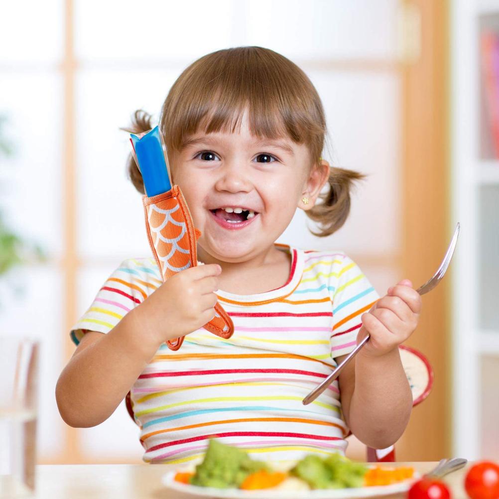 5Pcs Sicle Holder Bags Mermaid Ice  Sleeves Freezer Reusable Neoprene Sicle Covers for Summer