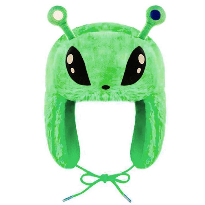 

Теплая лыжная шапка с рисунком из мультфильма для мужчин и женщин из Европы и Америки Y2K на осень и зиму OneSize зелёный