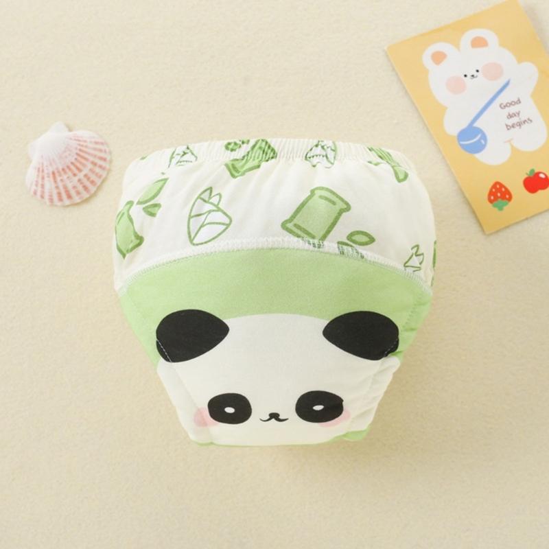 Reusable Cotton Potty Training Underwear Anti Leak Protection Comfortable Washable Toilet Learning Pants For Baby