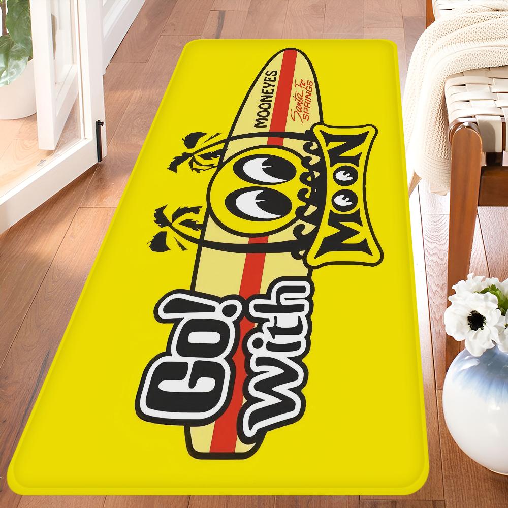 M-Moon Eyes Floor Mat Retro Multiple Choice Living Room Kitchen Rug Non-Slip Modern Home Decor
