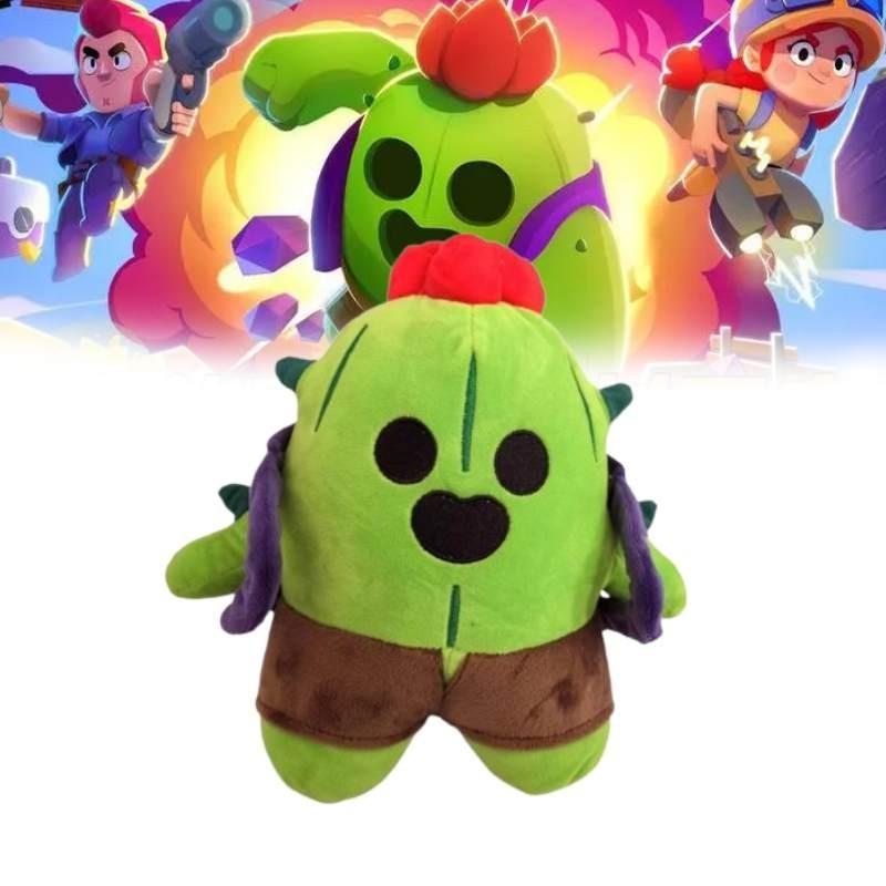 Mignon Cartoon Peluche Sauvage à Pointes Poupée Léon Héros Cactus Peluche Transfrontalière