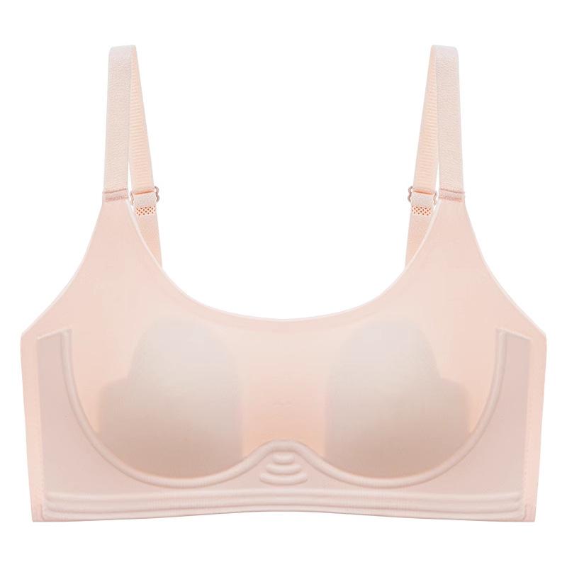 Langsha Seamless Underwear Women's Summer Ultra-thin Bra Ice Silk Breathable Cool Breathable Tube Top Gathers Beautiful Back Underwear Women