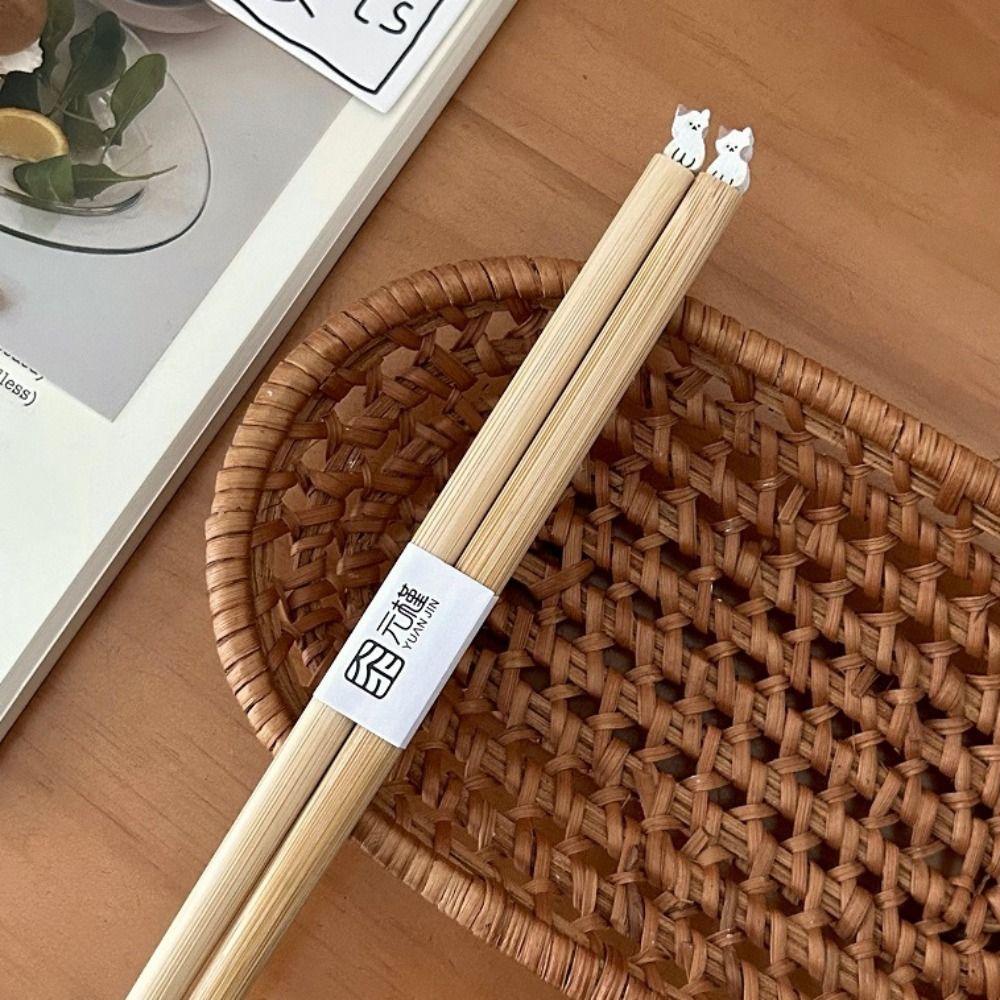 Dog Cat Noodle Chopsticks Long Hot Pot Use Chopsticks Cartoon Long Chopstick  Kitchenware