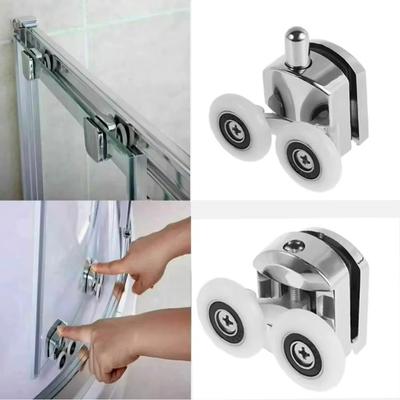 Top / Bottom Door Wheels 23/25mm Aluminum Alloy Sliding Door Parts Bearing Rollers Swinging Pulley Replacement Rollers