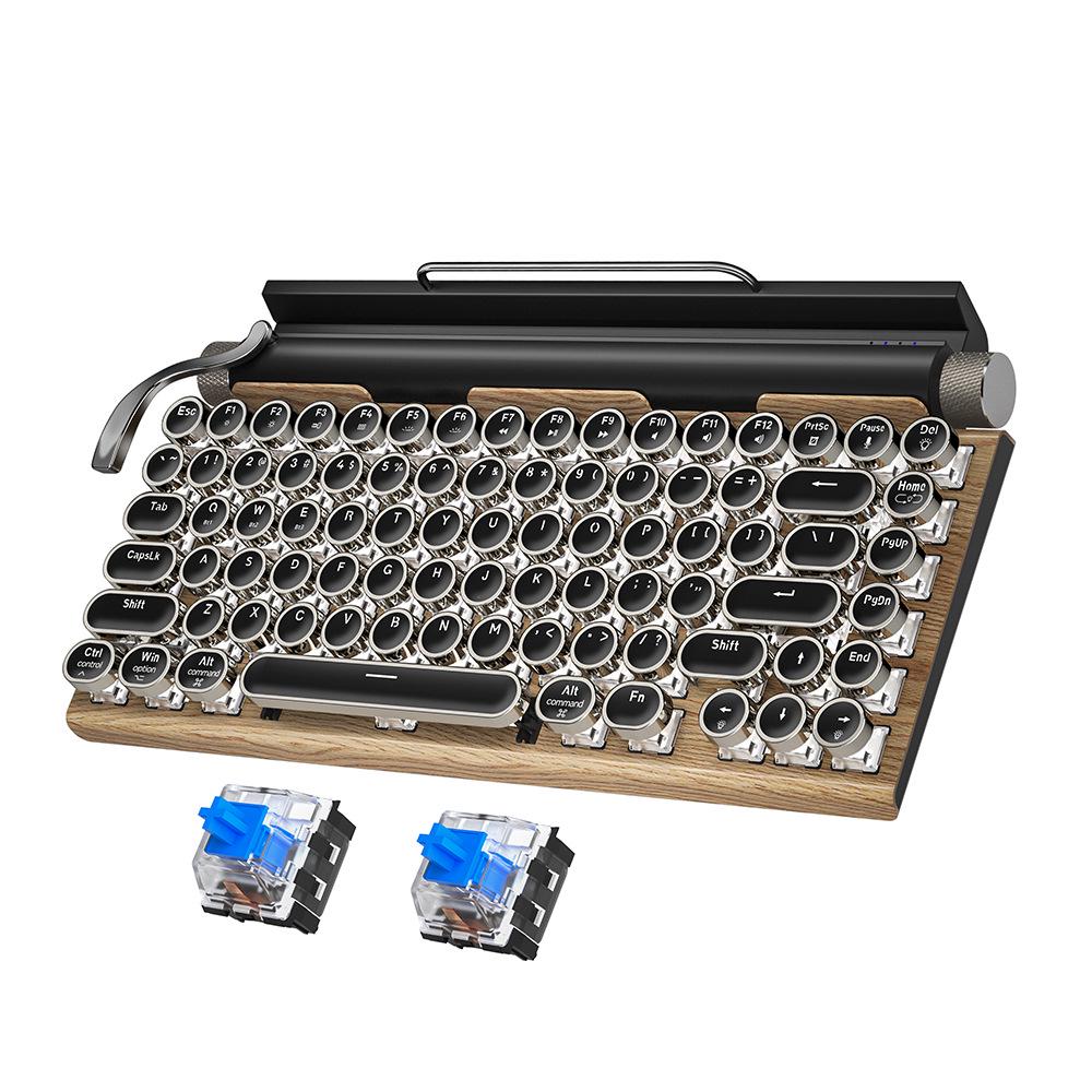 Dynamic Luminous Wired Mechanical Keyboard & Silent Gaming Mouse Set, Three-Mode for Office & Gaming.