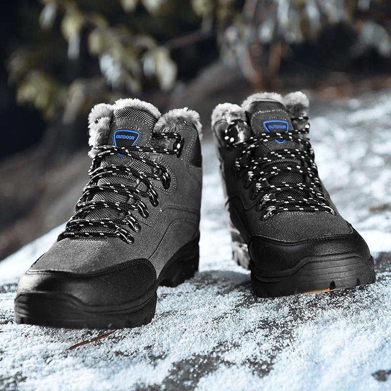 Big Size 39-47 Mens Boots Brand Winter Shoes Man Warm Snow Shoes Fashion Ankle Boots For Men Sneakers Outdoor Shoes Botas Hombre